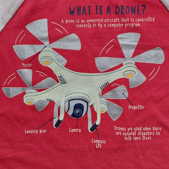Mini Boden nwt drone tee 5-6 years - Picture 2 of 11